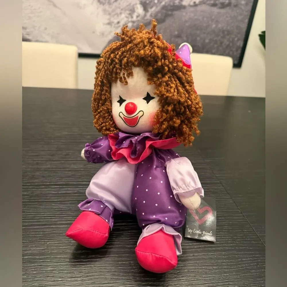 Faratak Vintage Clown 1980s Wind-Up with Rotating Head Music Plays Working